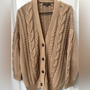 Quince 100% Organic Cotton  Cable Knit Cardigan